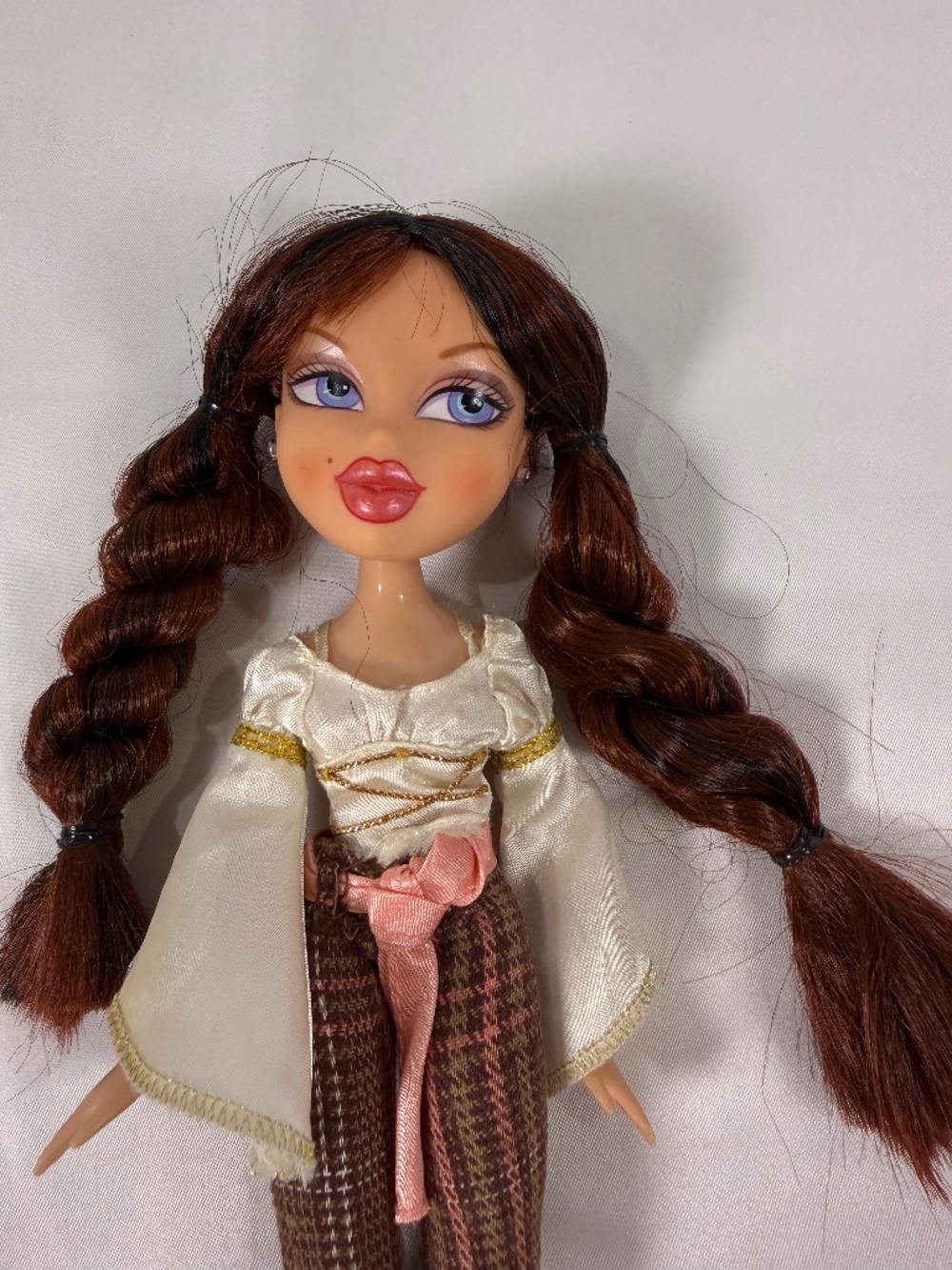 Vintage Dana Doll Brunette Violet Eyes Y2K Plaid Retro Fashion